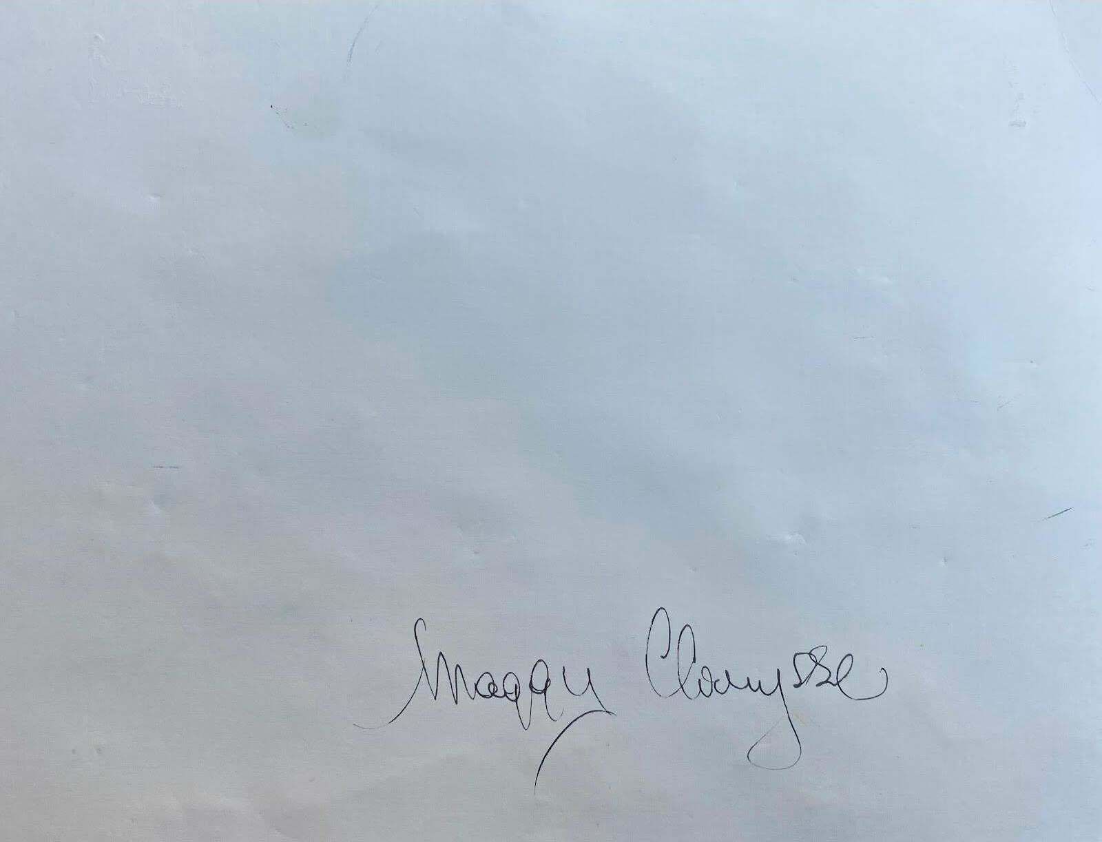 Maggy Claryssemuted Colours French Impressionist Oil Painting Gold And Purple Landscapec.2000 photo for sale