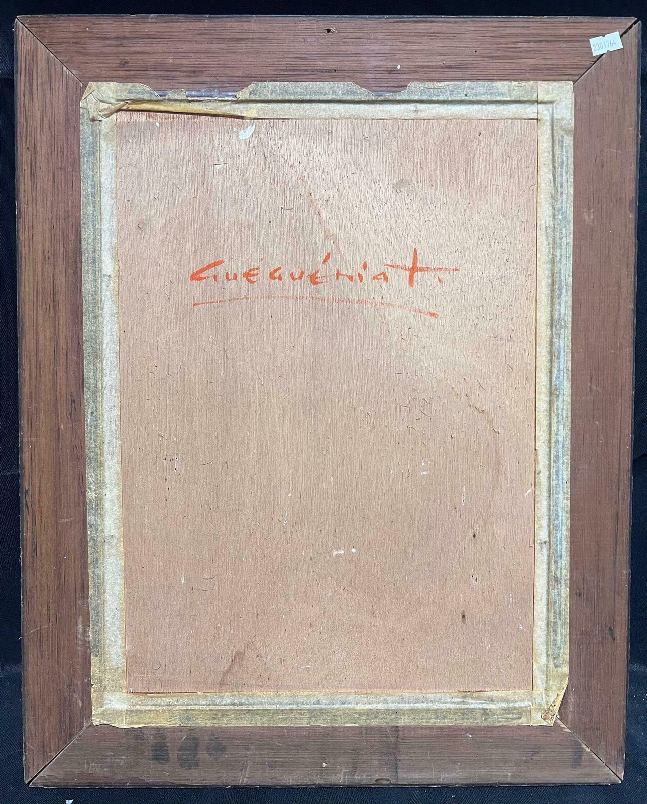 Gerard Guegueniatfrench Village Abstract Expressionist Signed Oil Warm Colours photo buy