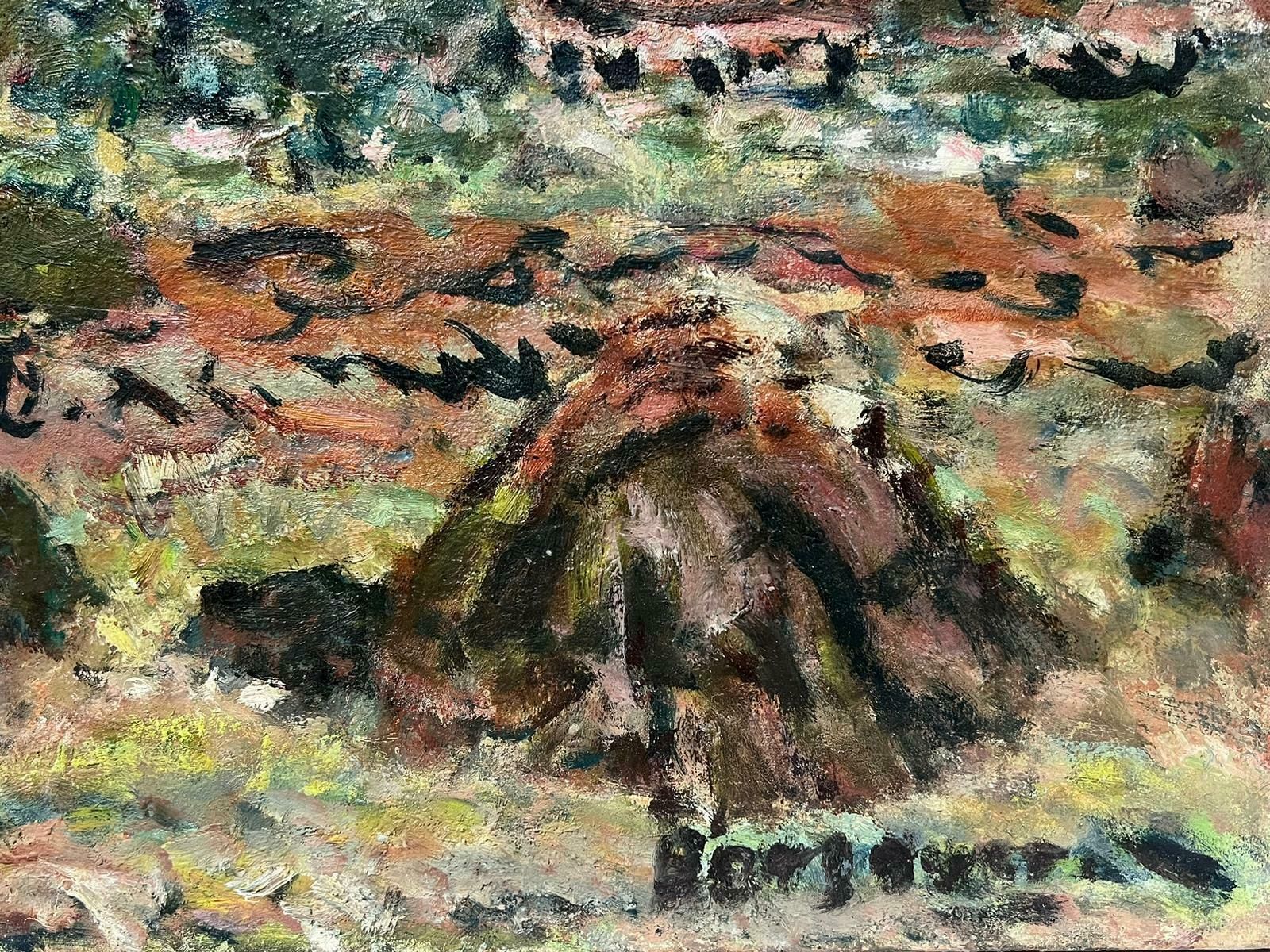Georges Bousquaitmid 20th Century French Post Impressionist Signed Oil Mud Bails French Valley photo for sale