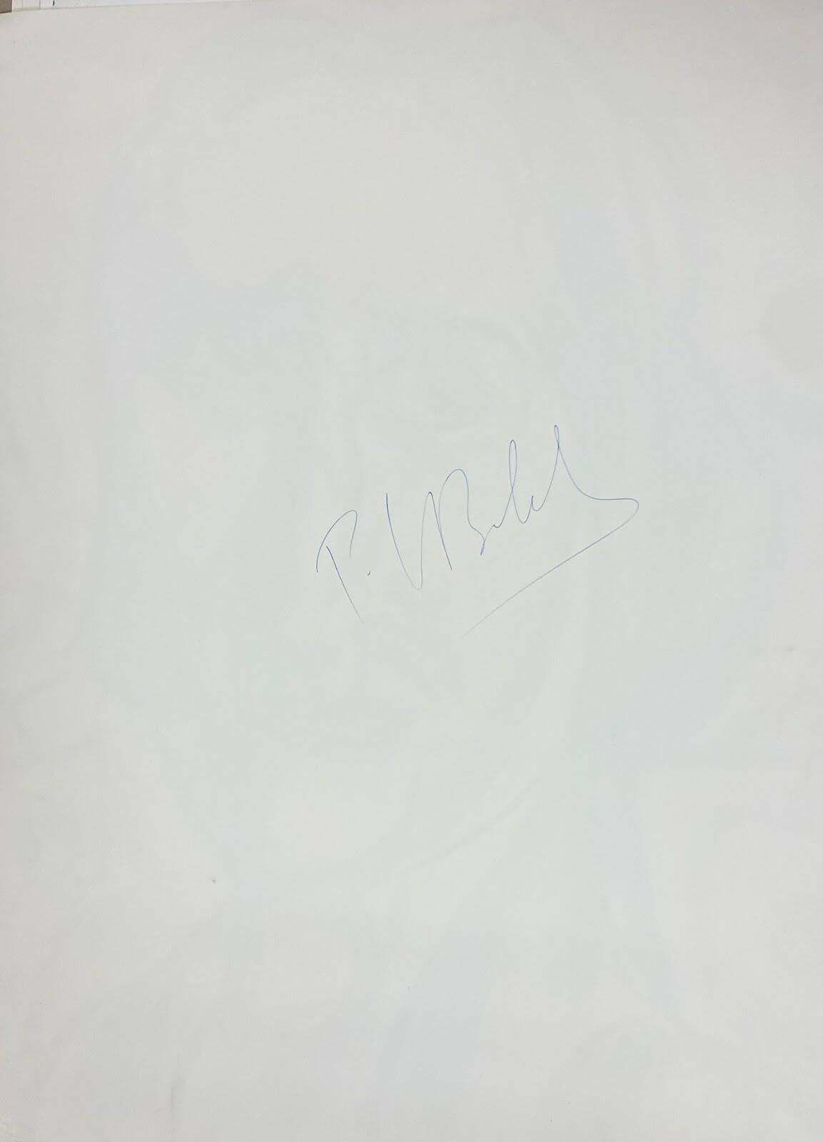 Unknown20th Century French Modernist Monochrome Caricature Potrait Of Male1969 photo Art