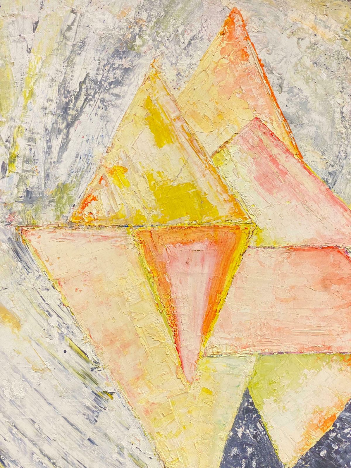 P Vilette20th Century Original Signed French Abstract Oil Painting   Cubist Study20th Century photo furniture