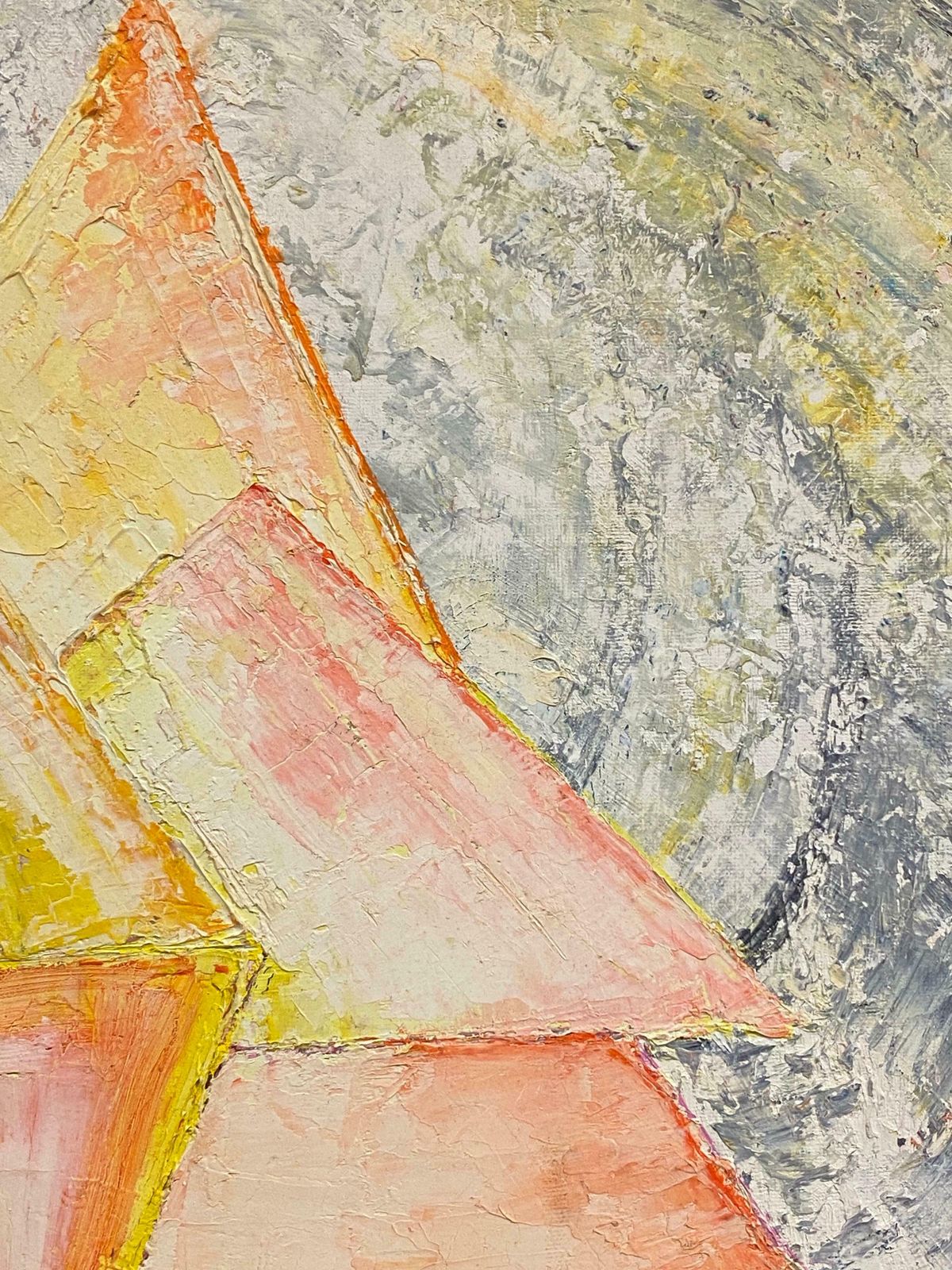P Vilette20th Century Original Signed French Abstract Oil Painting   Cubist Study20th Century photo 485.0