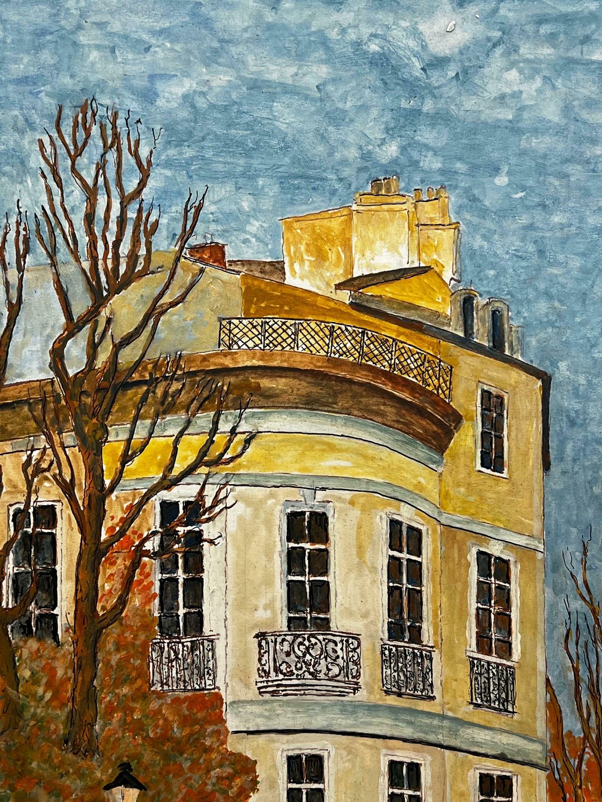 Bernard Labbe1950's Big Modernist/ Cubist Painting   Parisian Apartment 1950's photo for sale