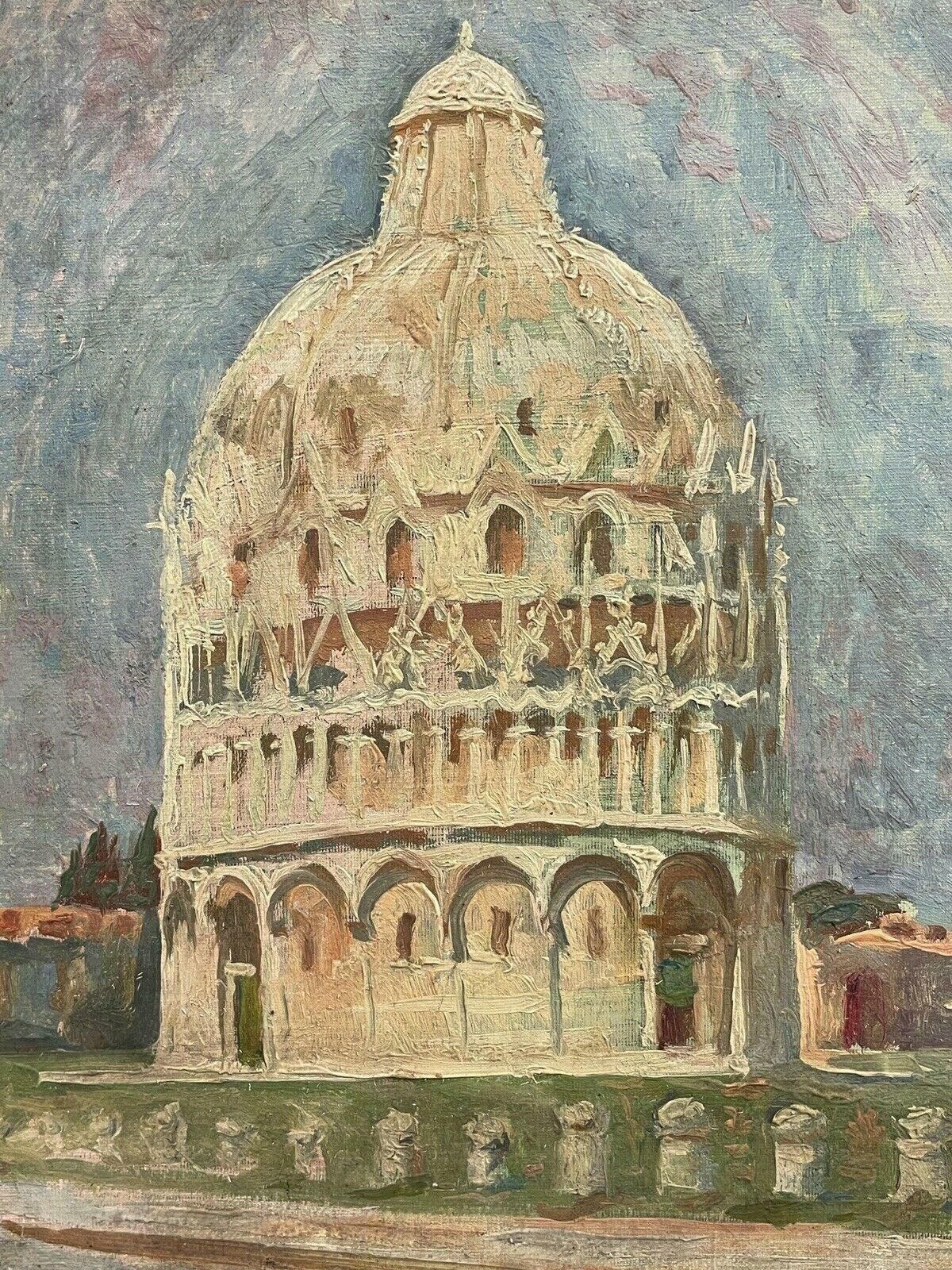 Paul Bretpaul Bret (1902 1956) Signed Impressionist Oil The Baptistry In Pisa, Italy photo Art