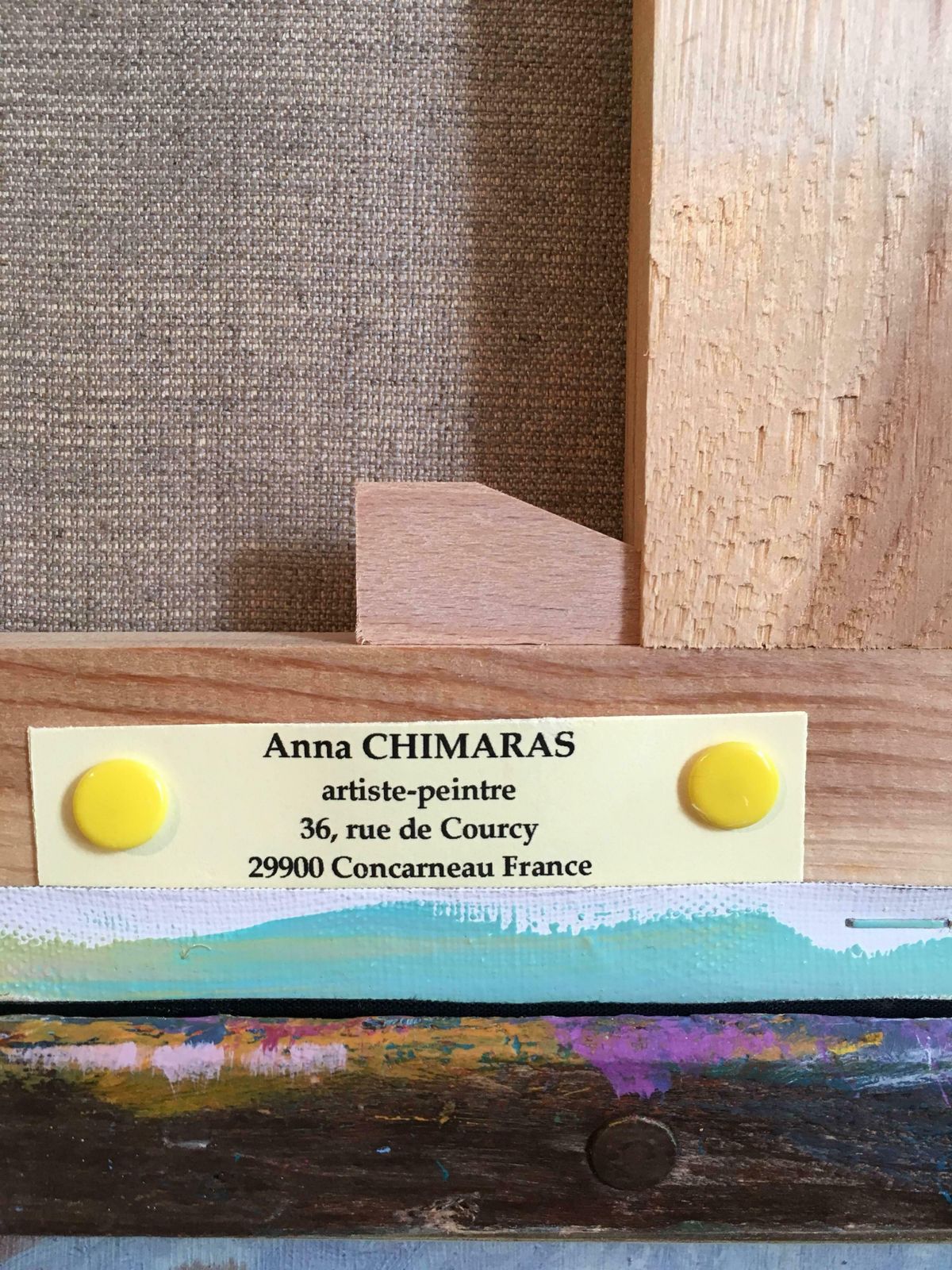 photo furniture Anna Chimaras"Au Sommet Du Mont Blanc" Large French Abstractc. 2000's
