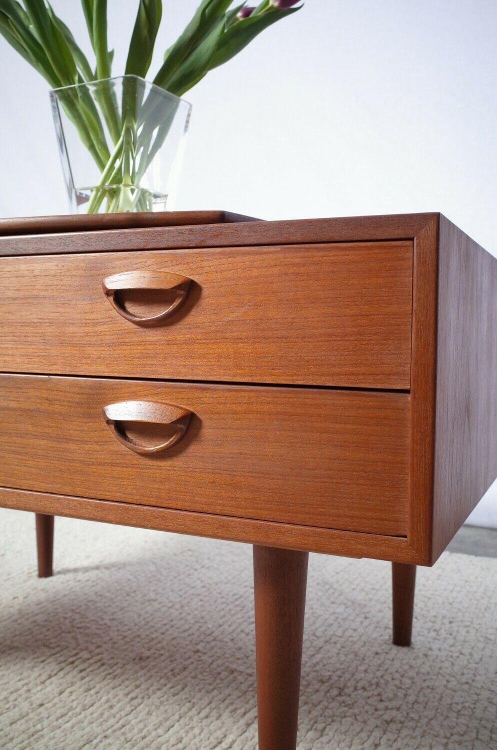 Mid Century Chest Of Drawers By Kai Kristiansen Teak Vintage Mid Century photo buy