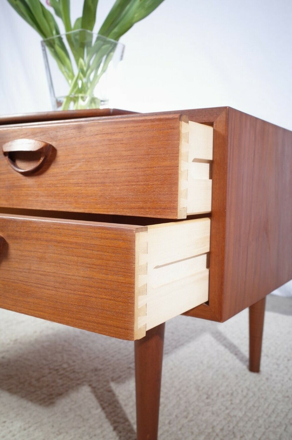 Furniture Mid Century Chest Of Drawers By Kai Kristiansen Teak Vintage Mid Century photo