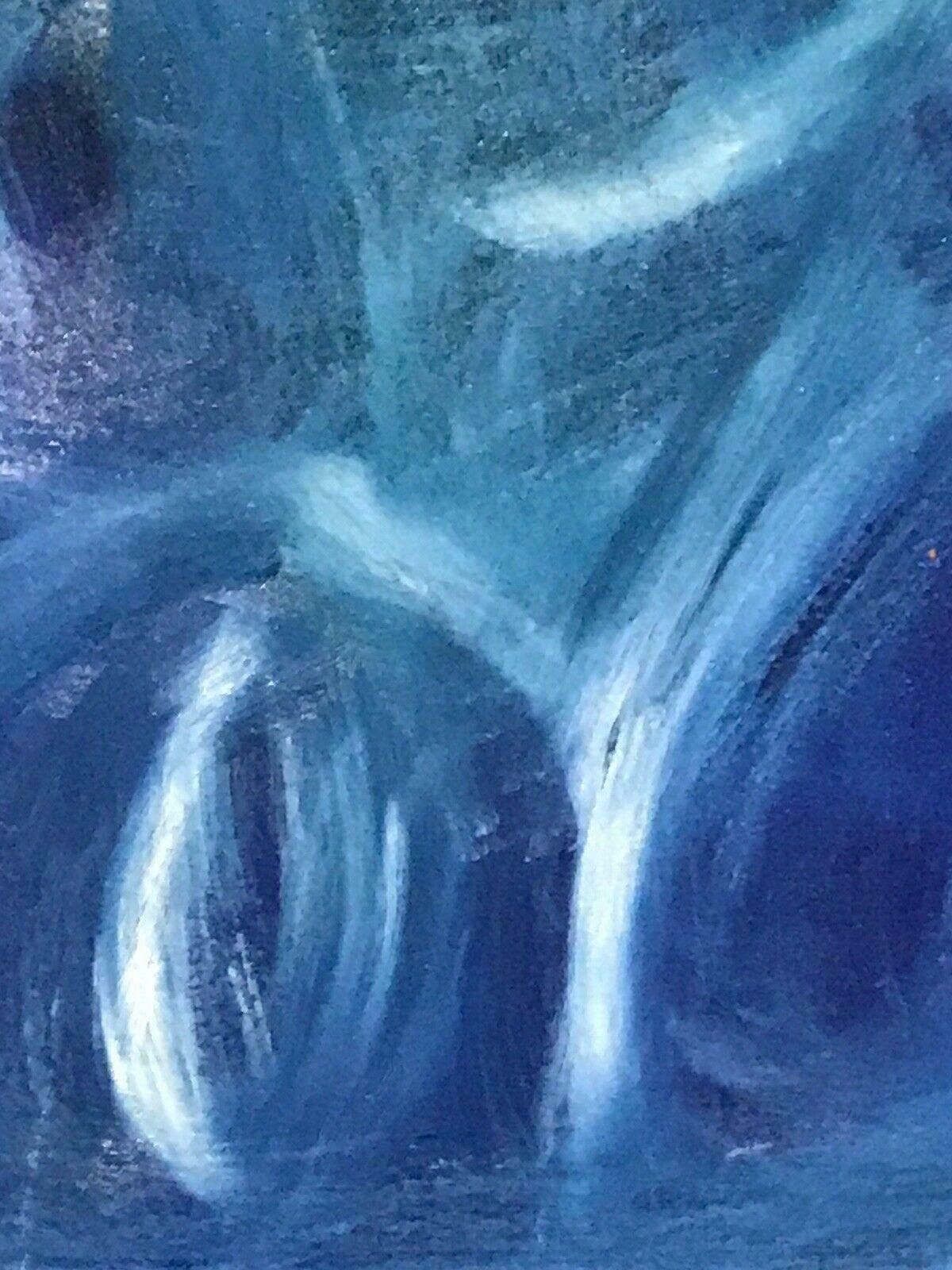 Sally Bradshawsally Bradshaw (B.1962) Contemporary Abstract British Painting   White & Bluec.2017 photo 607.0