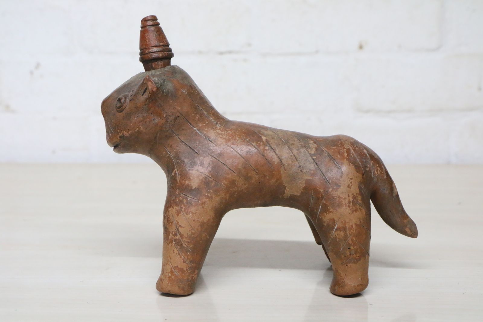 photo buy 19th Century African Pottery A Collection Of 4 Hand Made Ceremonial Animal Figures