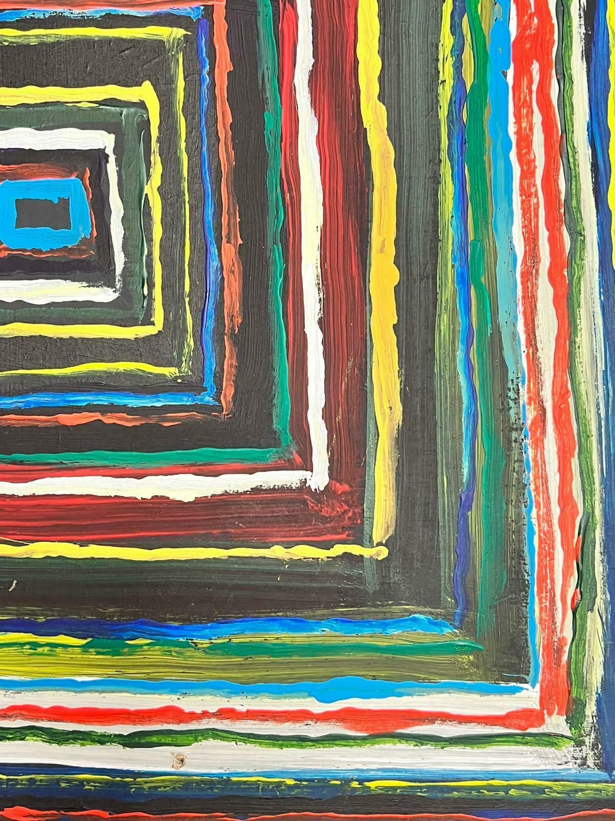 Contemporary British Colourful Modern British Abstract Painting Squares photo Art
