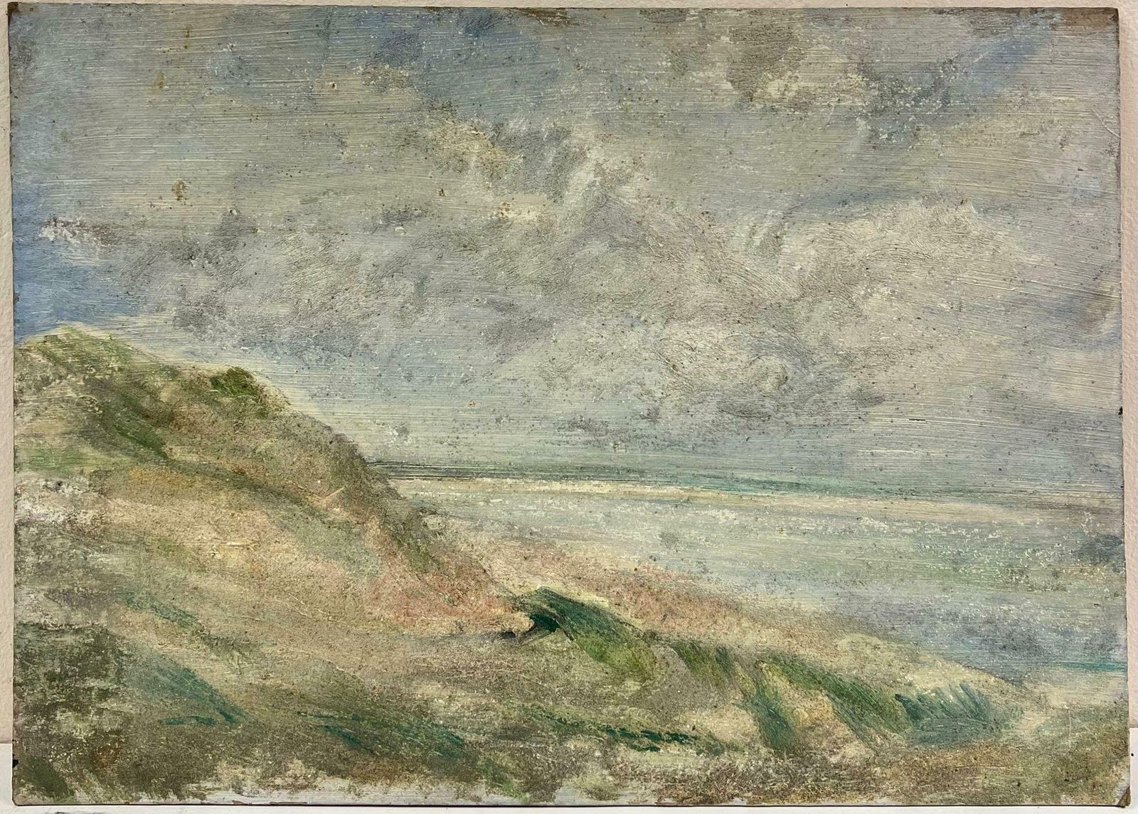 Simone Forgemid 20th Century French Impressionist Oil Dusty Sand Dunes Landscape19th Century photo furniture