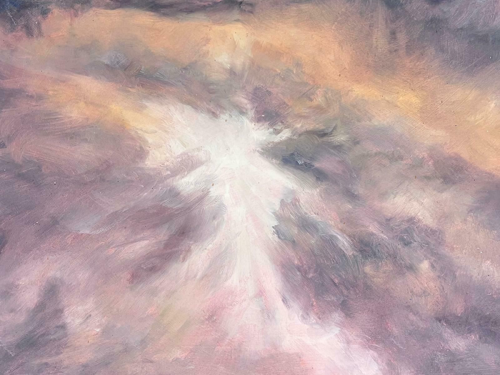 Geza Somerset Paddonpurple Storm Abstract Contemporary British Modernist Oil Painting photo for sale