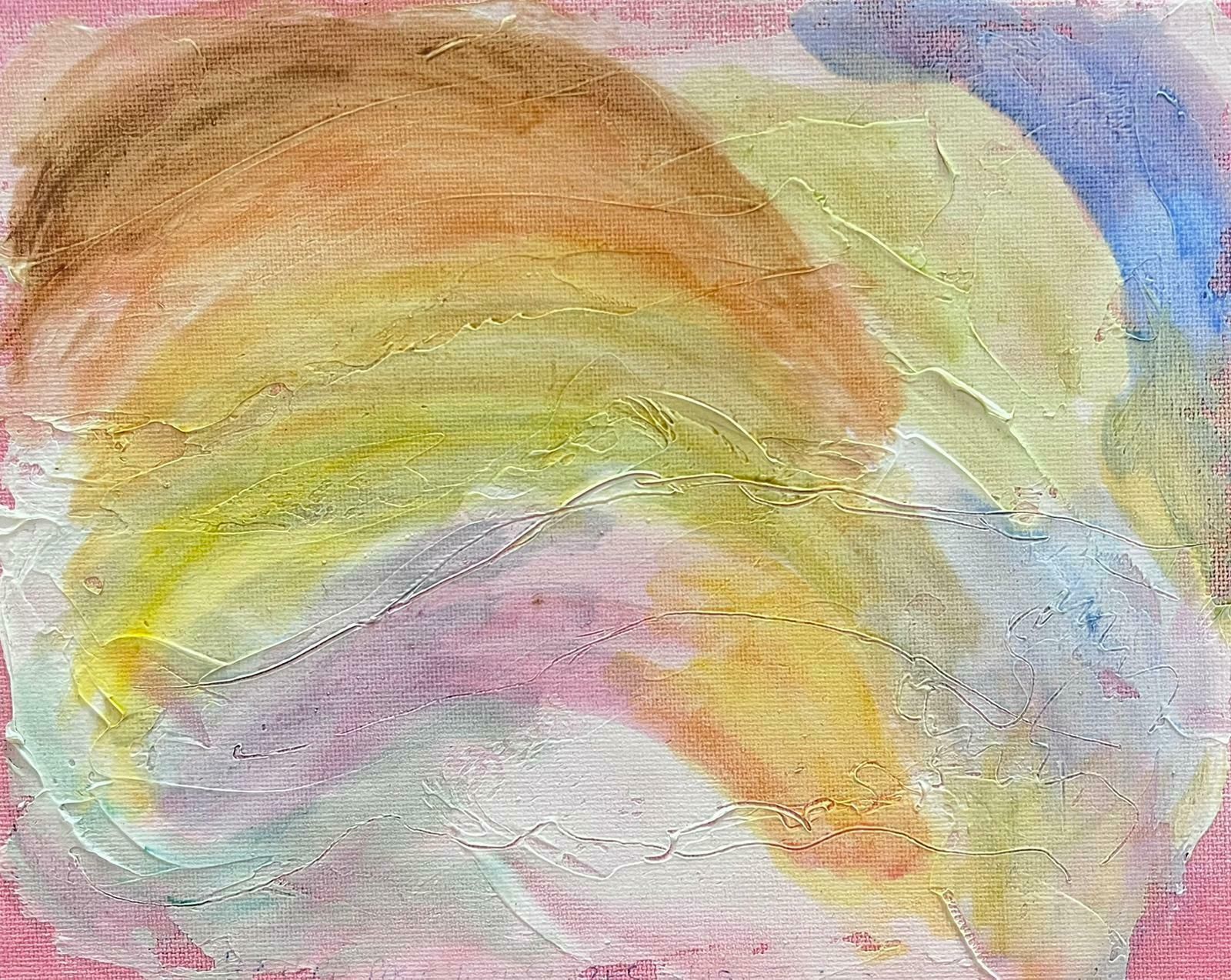 Geza Somerset Paddonrainbow Abstract Pastel Colours Contemporary British Oil Painting