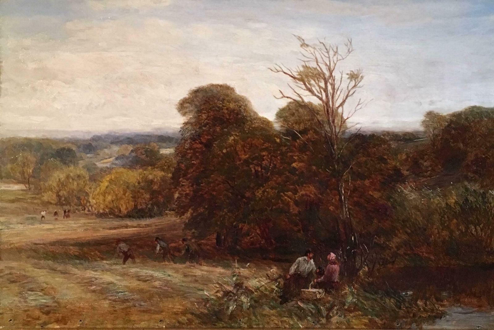 Unknownthe Harvest, Victorian Oil Painting 1880's
