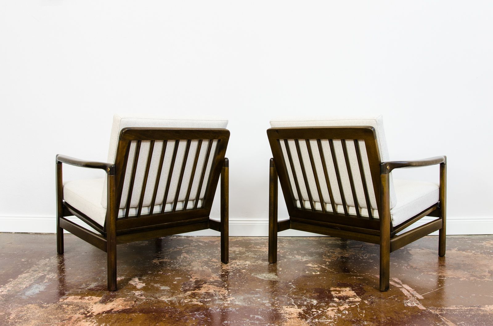 Furniture Pair Of B 7522 Armchairs By Zenon Bączyk 1960s photo
