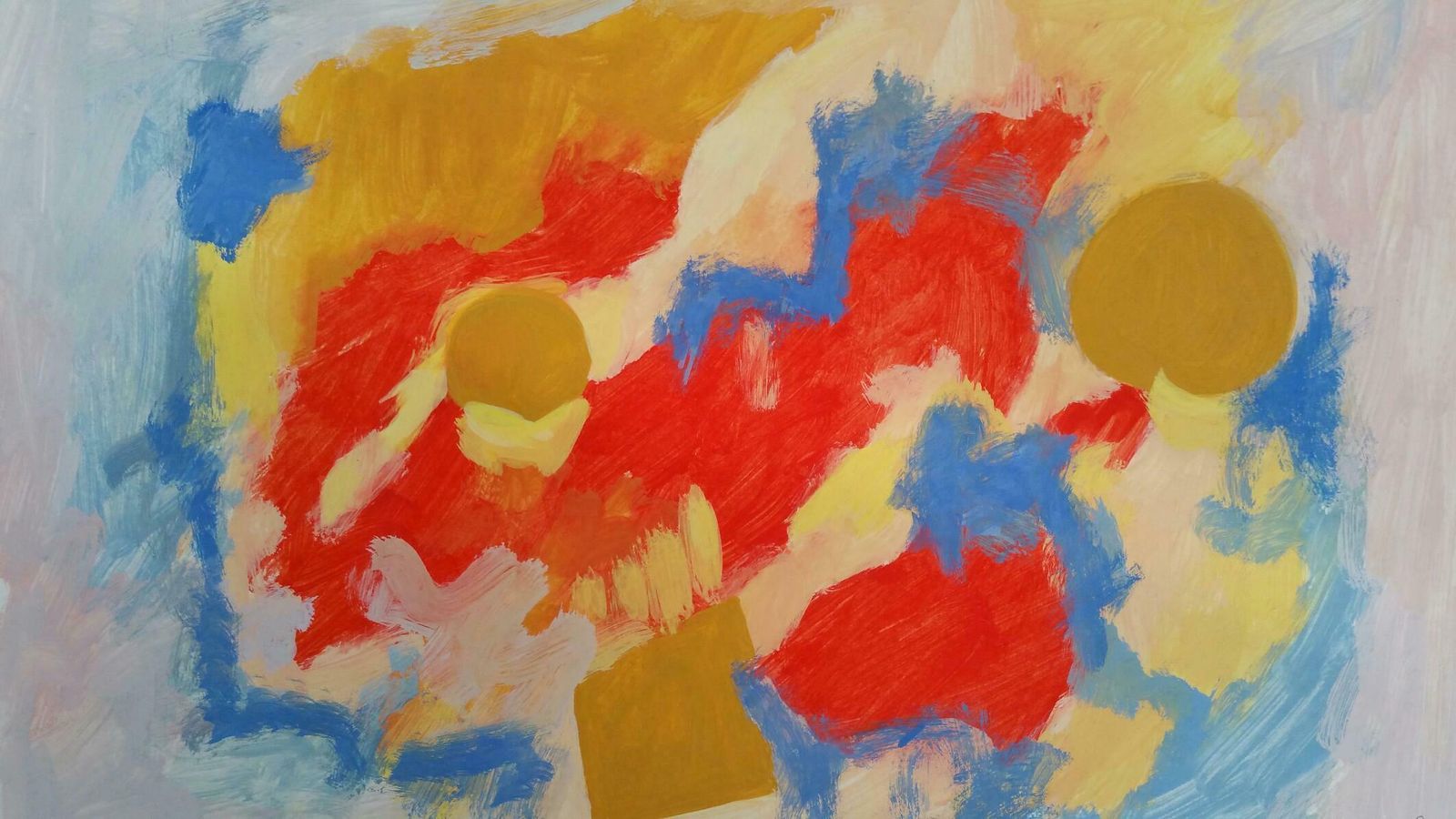 Louis Bellon Provence Abstract Mid 20th Century Painting C. 1950s