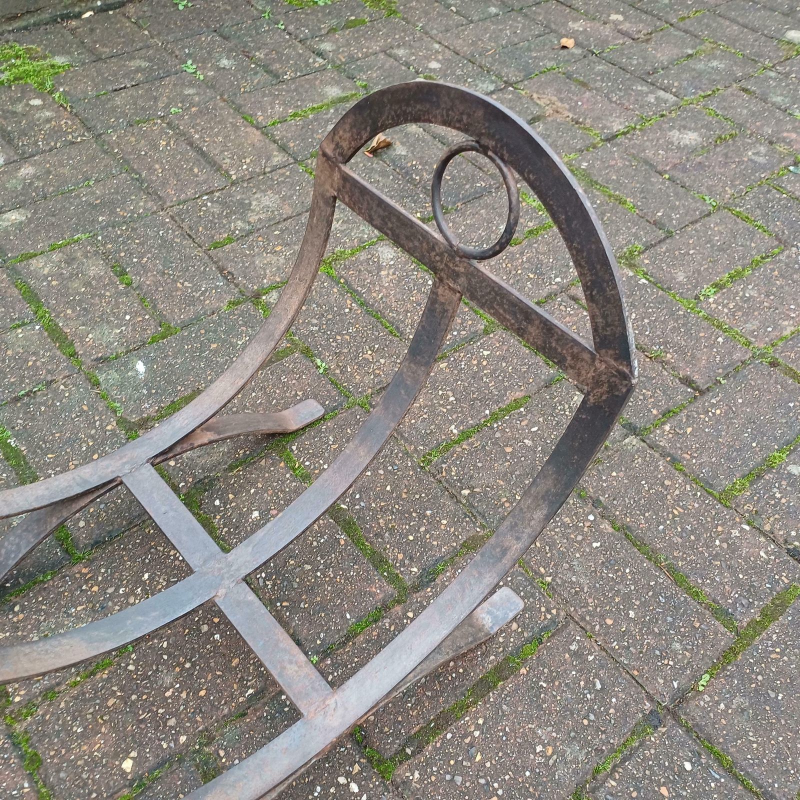 Beautiful Vintage Iron Or Steel Metal Fire Basket Delightful Age Worn Finish. photo Home Fixtures