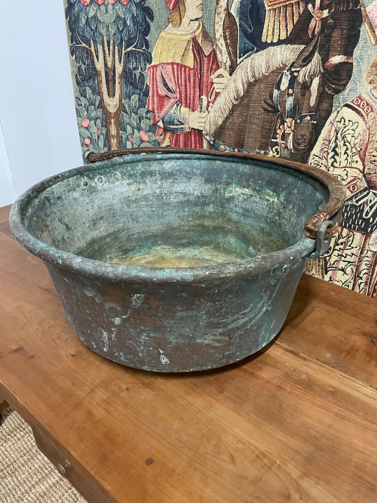 19th Century Copper Log Bin / Garden Planter photo furniture