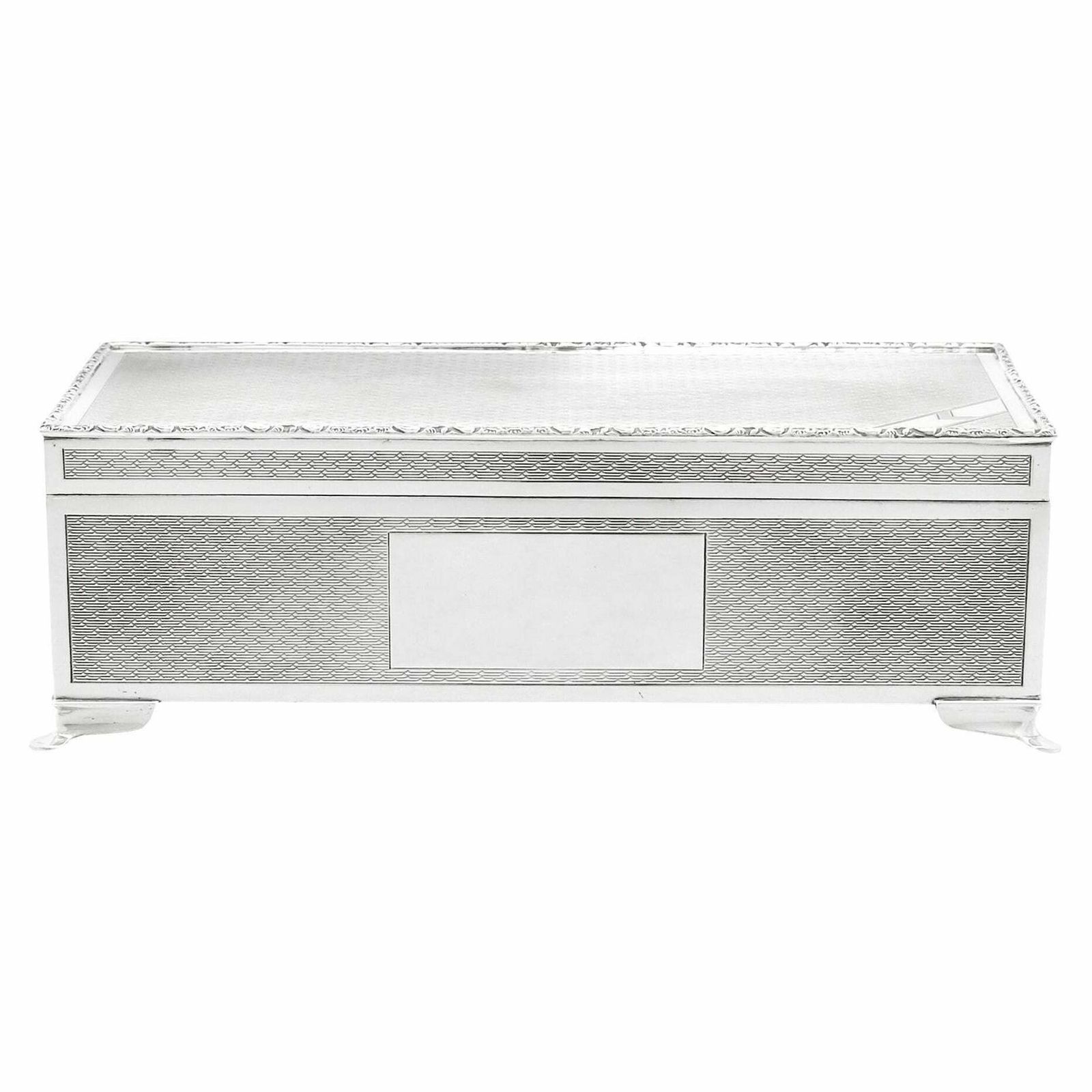 Harman Brothers 1970's Sterling Silver Cigarette Jewelry Box