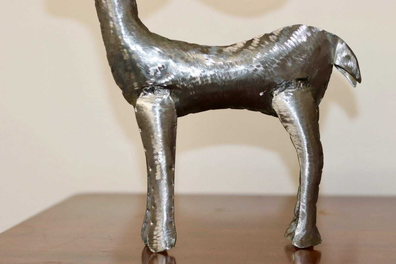 Swedish Pewter/Metal Reindeer Sculpture photo 85.0