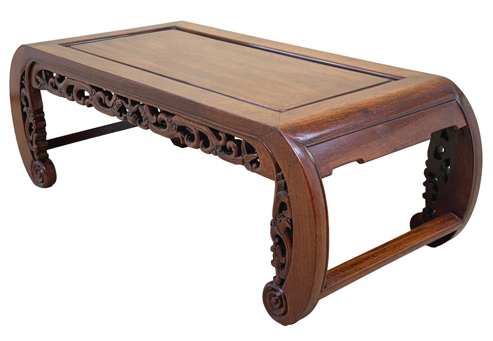 Furniture 19th Century Oriental Hardwood Opium Coffee Table (China, Circa 1880) photo