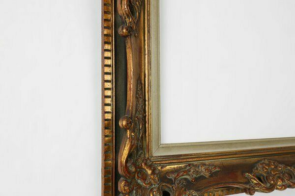 Gilded Wooden Painting Frame, Belgium, 1960s photo vintage