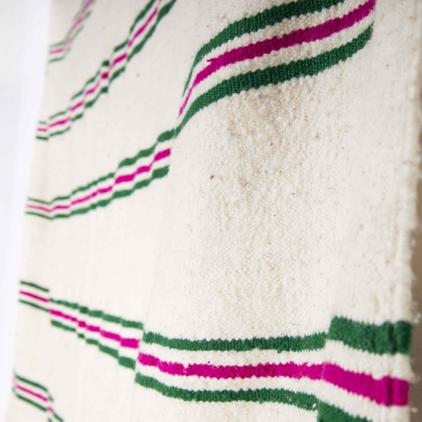 Vintage Berber Regular Stripe Hanbel Rug photo for sale
