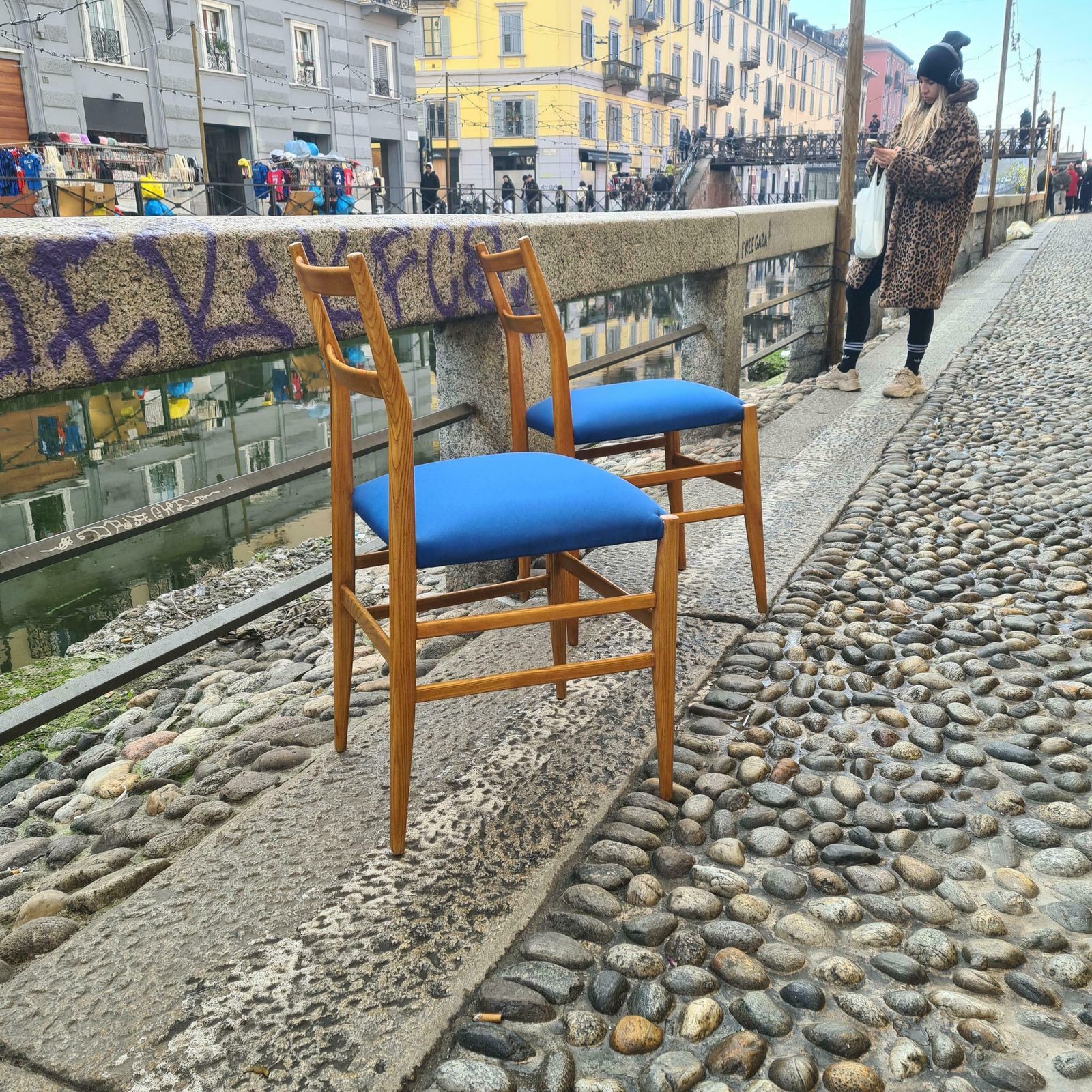 Gio Ponti “Leggera”  2 Chairs By Cassina 1951 Wood Original Coating, Italy photo 2497.0