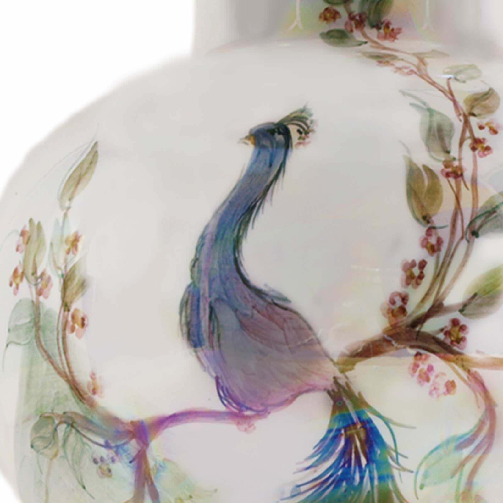 1960s Table Lamp By Tommaso Barbi, In Glazed Ceramic Mother Of Pearl Reflections photo Lighting