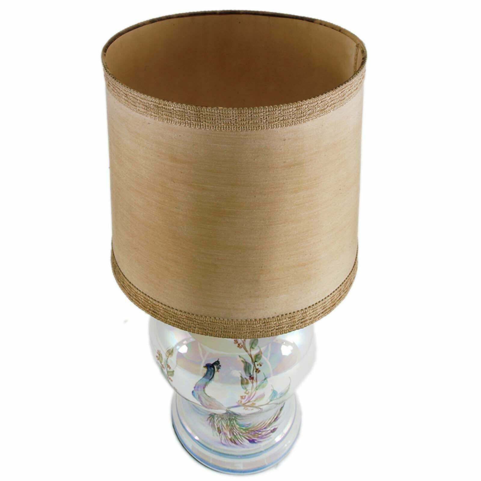 1960s Table Lamp By Tommaso Barbi, In Glazed Ceramic Mother Of Pearl Reflections photo buy