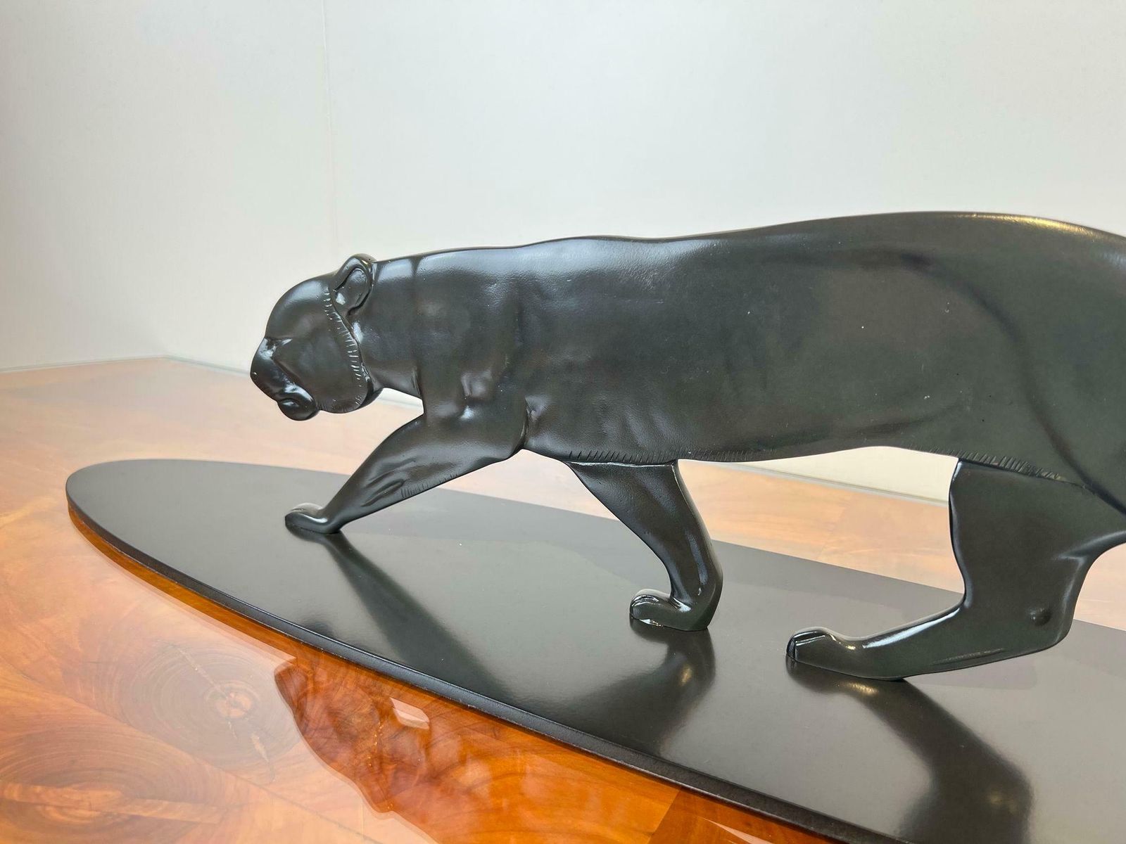 photo furniture Art Deco Panther Sculpture, Solid Bronze, France Circa 1930