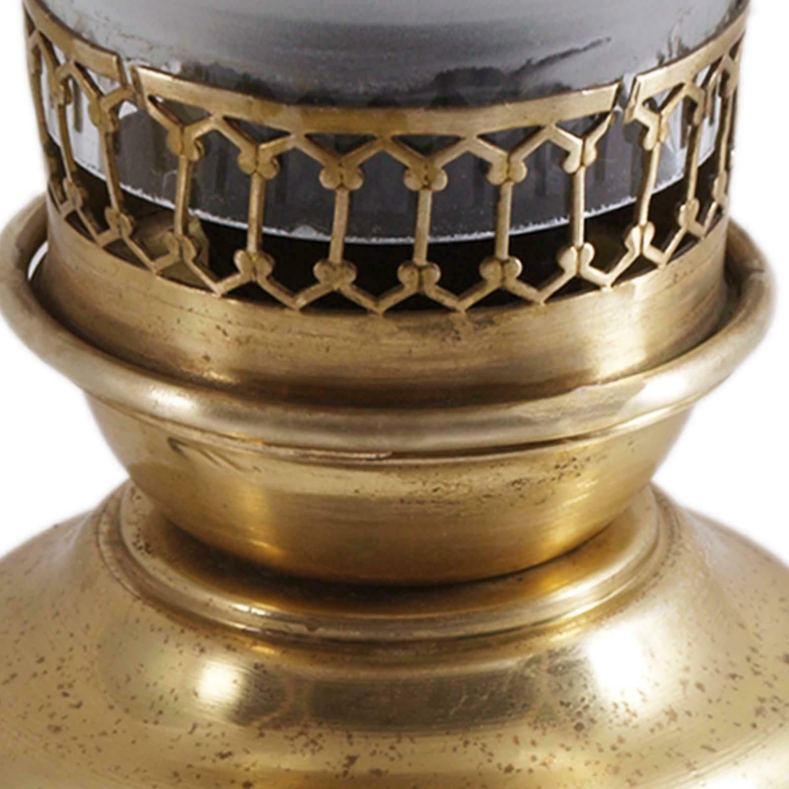 Art Nouveau Table Lamp In Gilded Brass Lampshade Murano Glass Handle Engraved photo 1961.0