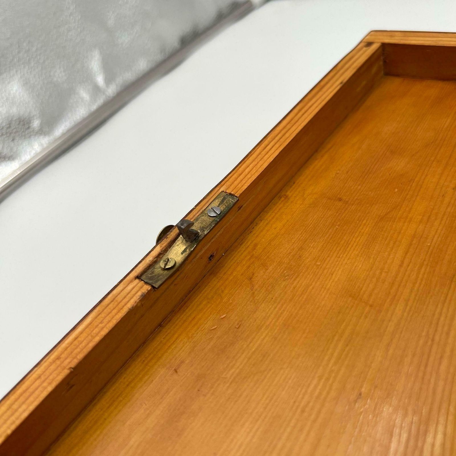 photo vintage Biedermeier Jewelry Box, Cherry Wood, Ash, Brass, Southern Germany Circa 1820