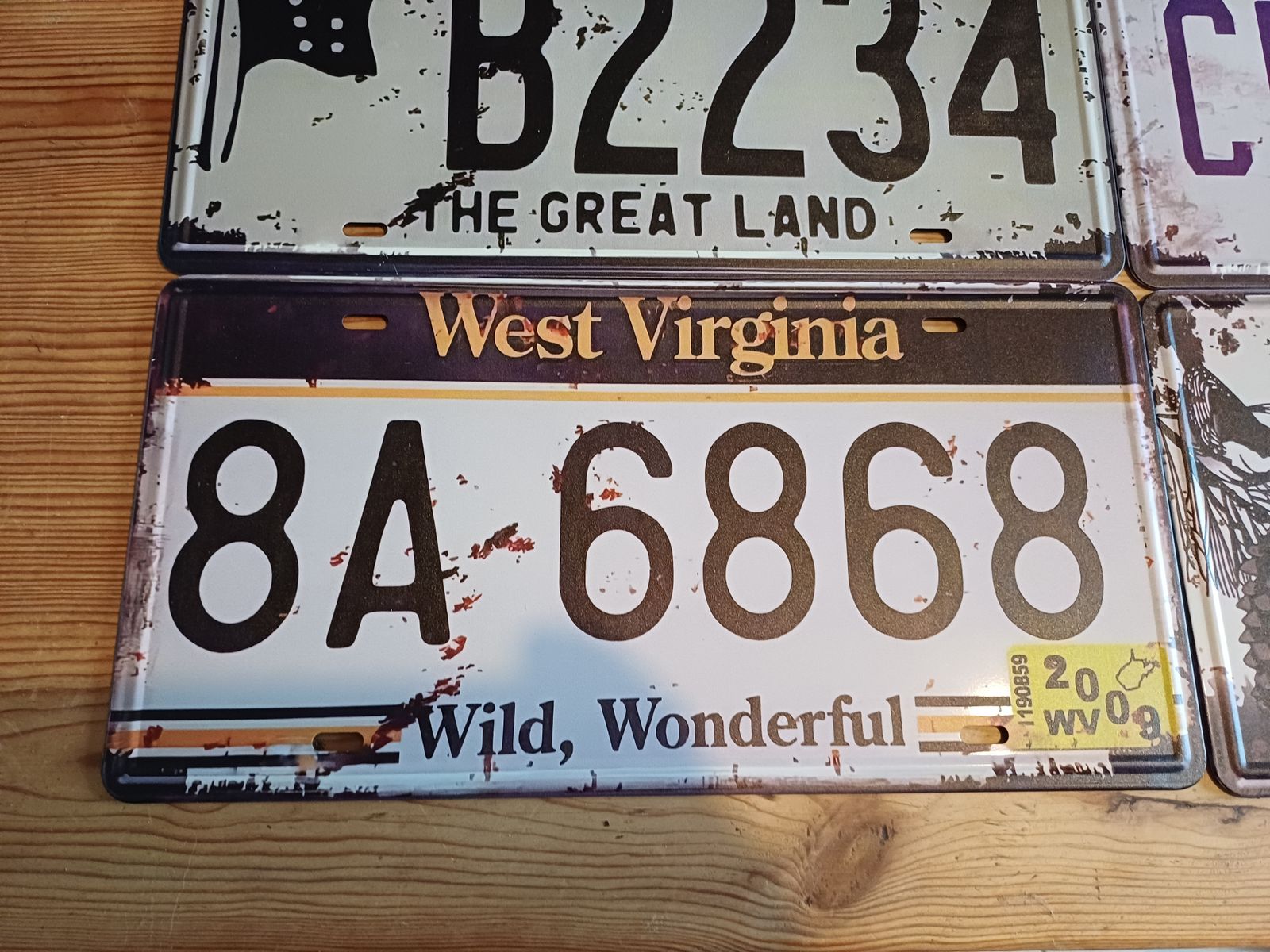photo furniture Lot Of 8 Us Numerological Plates