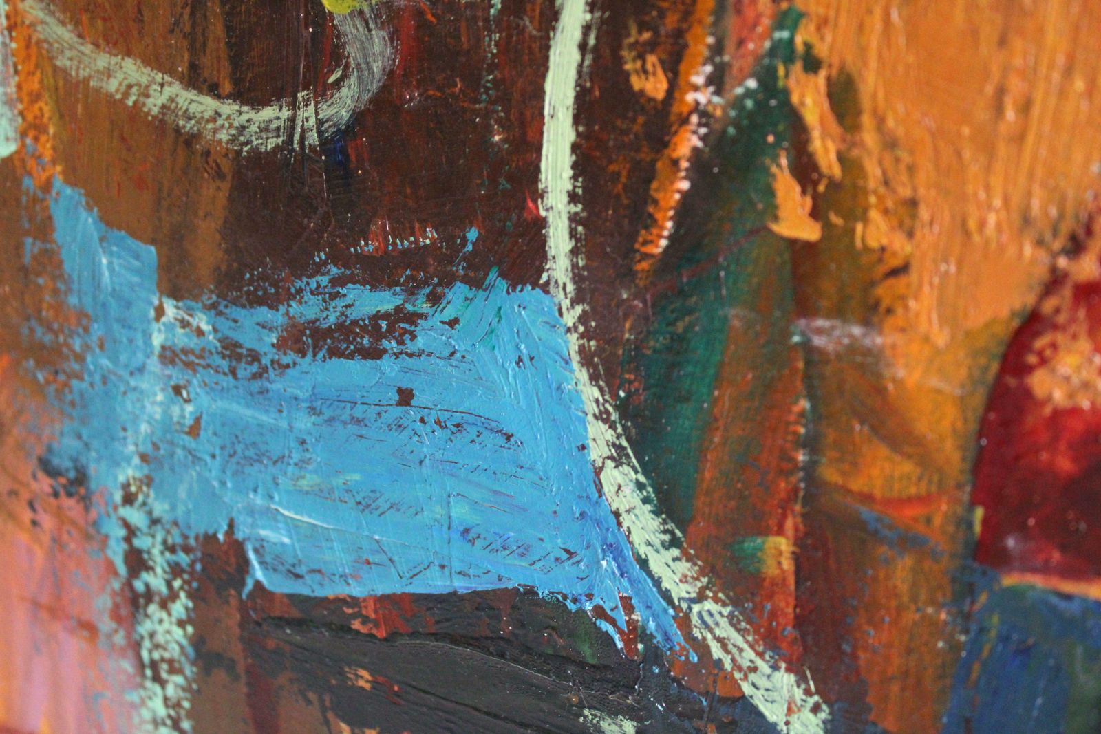 photo furniture Aleksandr Rodin (1922 2001)flowers Of Life. Bilateral. Oil On Cardboard, 73x65 Cm