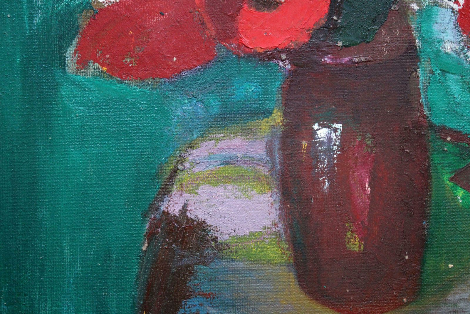 Aleksandr Rodin (1922 2001)composition With Flowers #3. Oil On Panel, 85 X 74.5 Cm photo Art