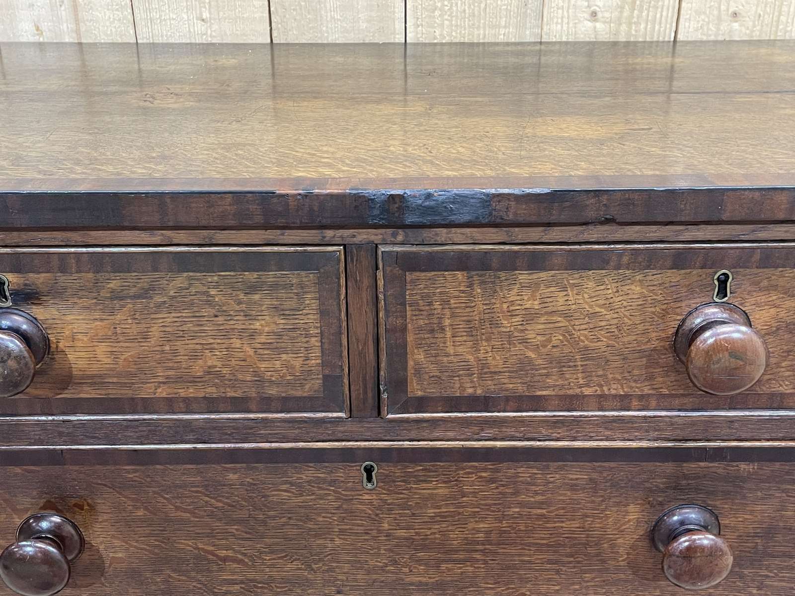 19th Century English Chest Of Drawers In Oak photo Furniture