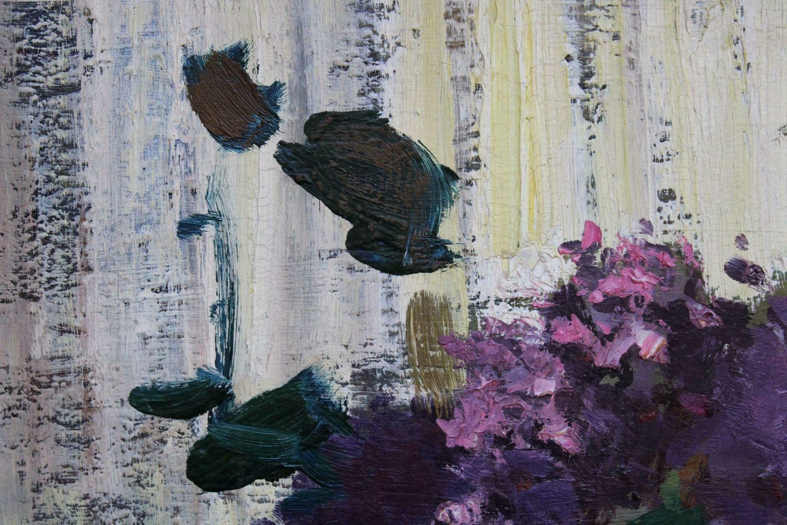 1498.0 Alfejs Bromults The Purple Song, 1960. Oil On Cardboard, 68 X 80 Cm1960 photo