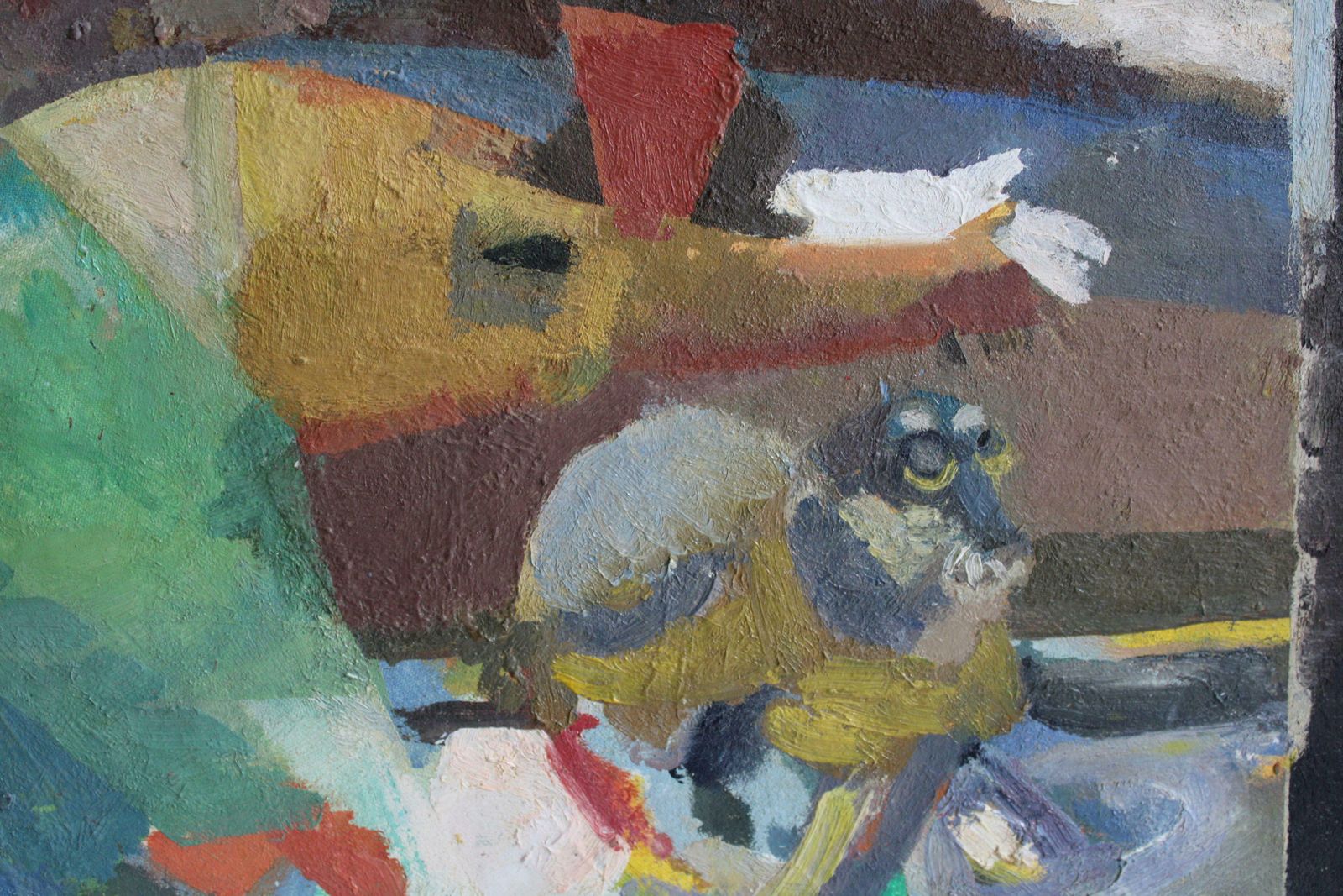 Victor Karnauh In The Din Of Racing. Oil On Canvas. 45 X 60 Cm photo 1831.0