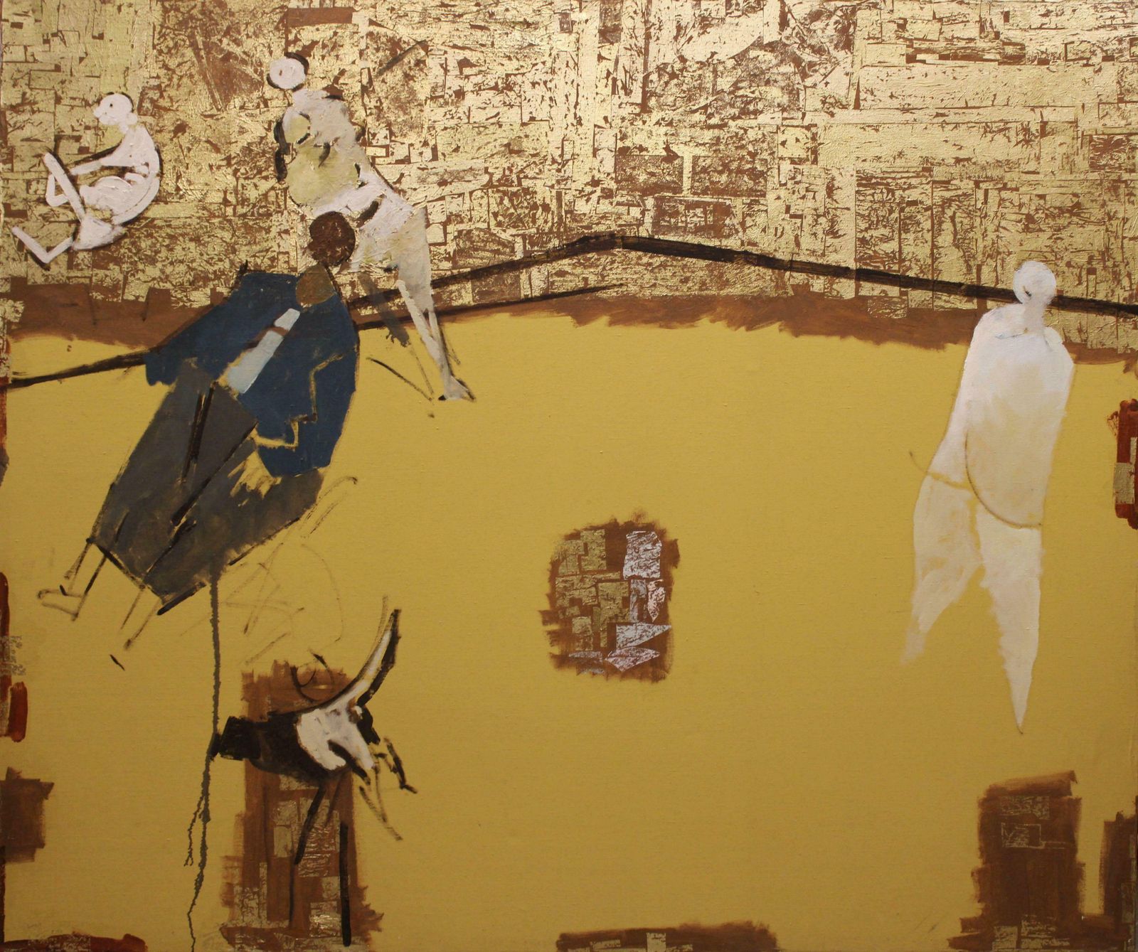 Victor Karnauh In The Lightness Of Gold. Oil On Canvas, 150 X 180 Cm