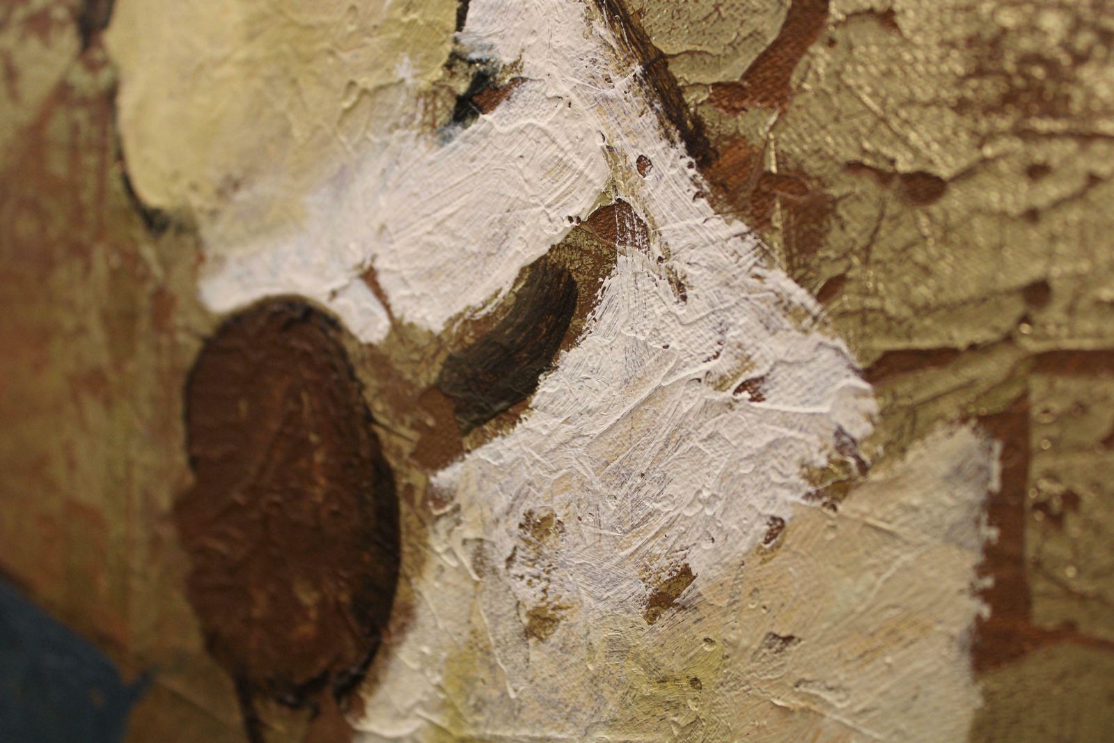 Victor Karnauh In The Lightness Of Gold. Oil On Canvas, 150 X 180 Cm photo vintage