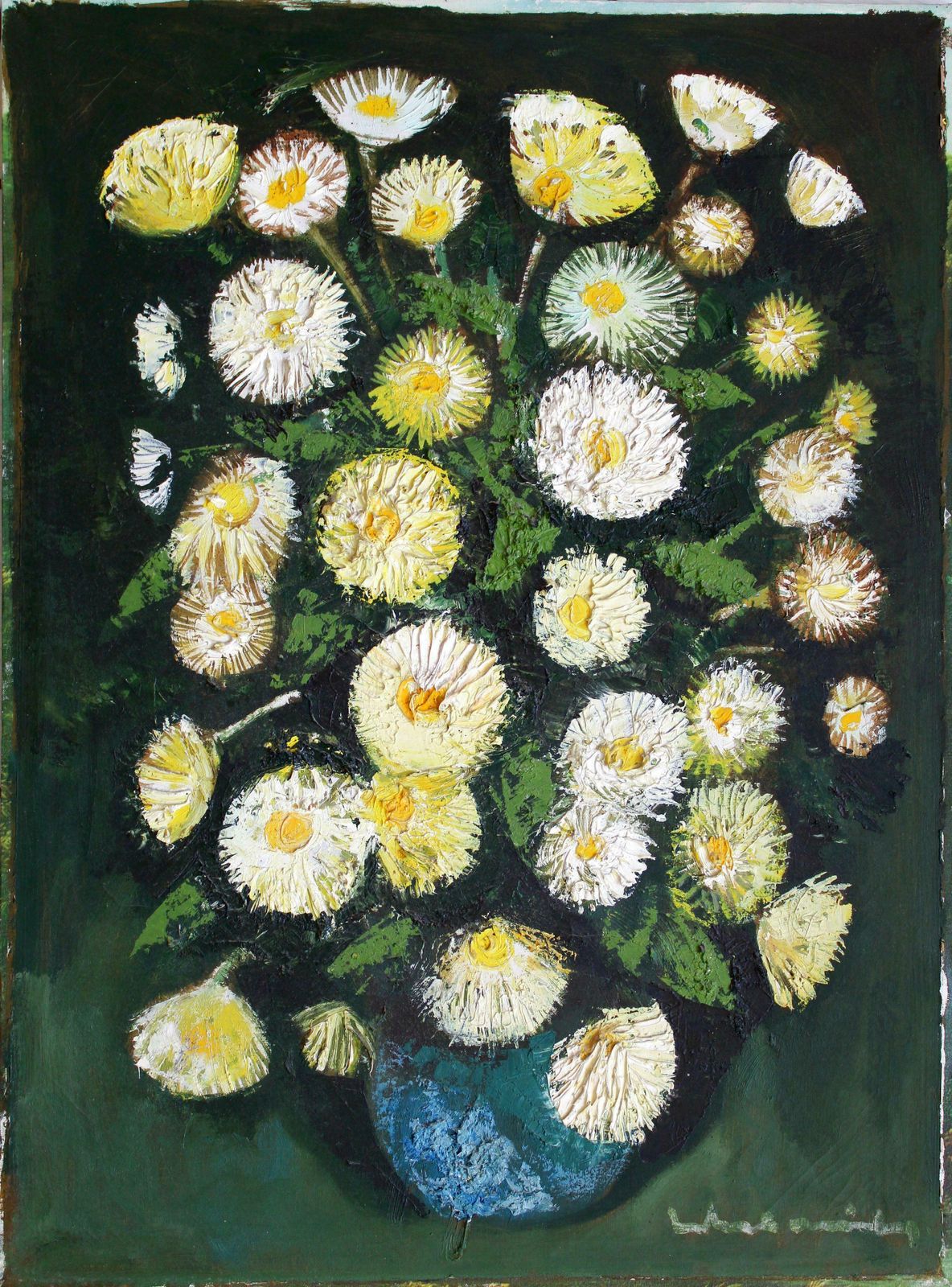 photo furniture Laimdots Murnieksflowers In A Vase. Oil On Canvas, 66x49 Cm