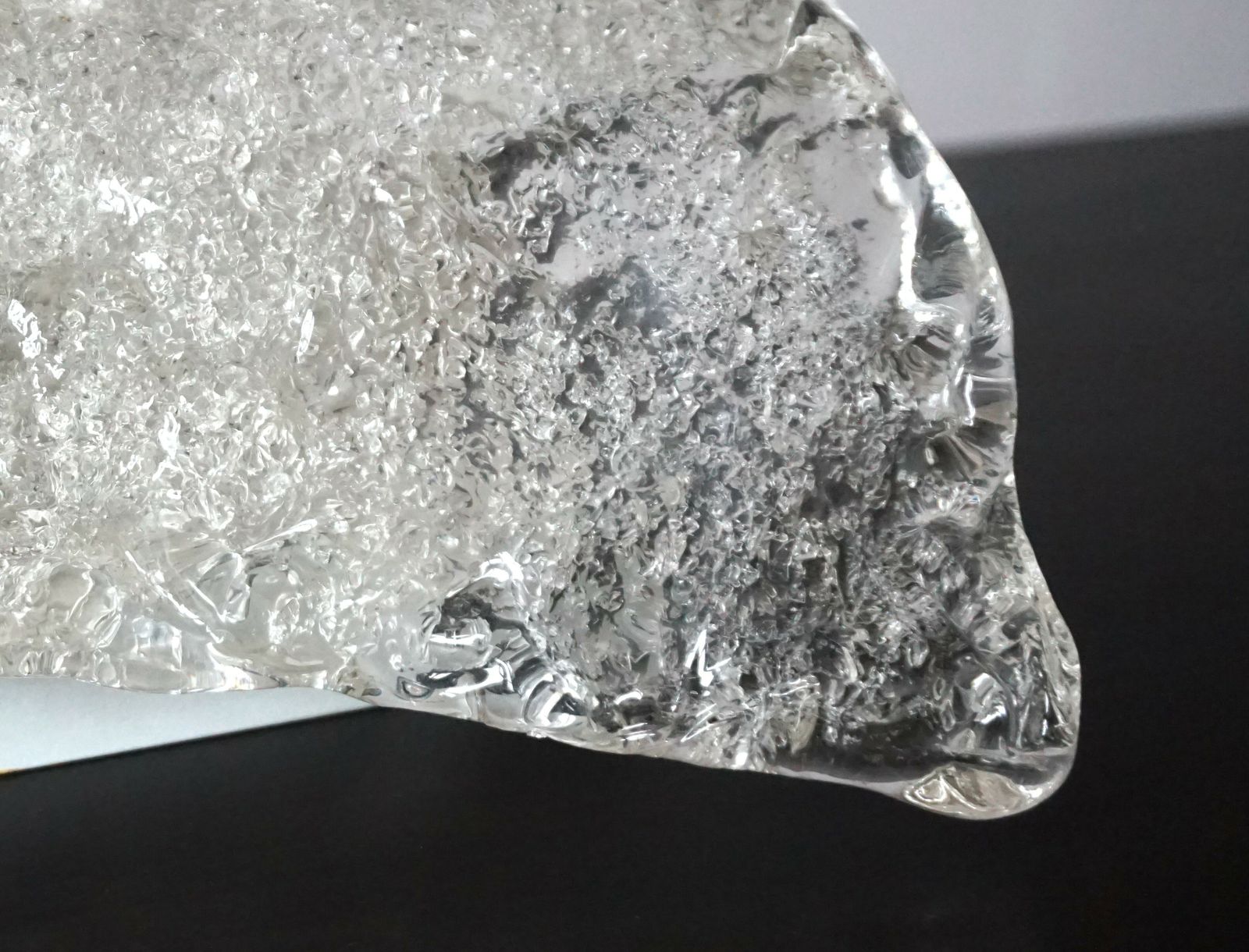 Hillebrand Murano Ice Glass Wall Lamp By Egon Hillebrand, 1960 photo Lighting