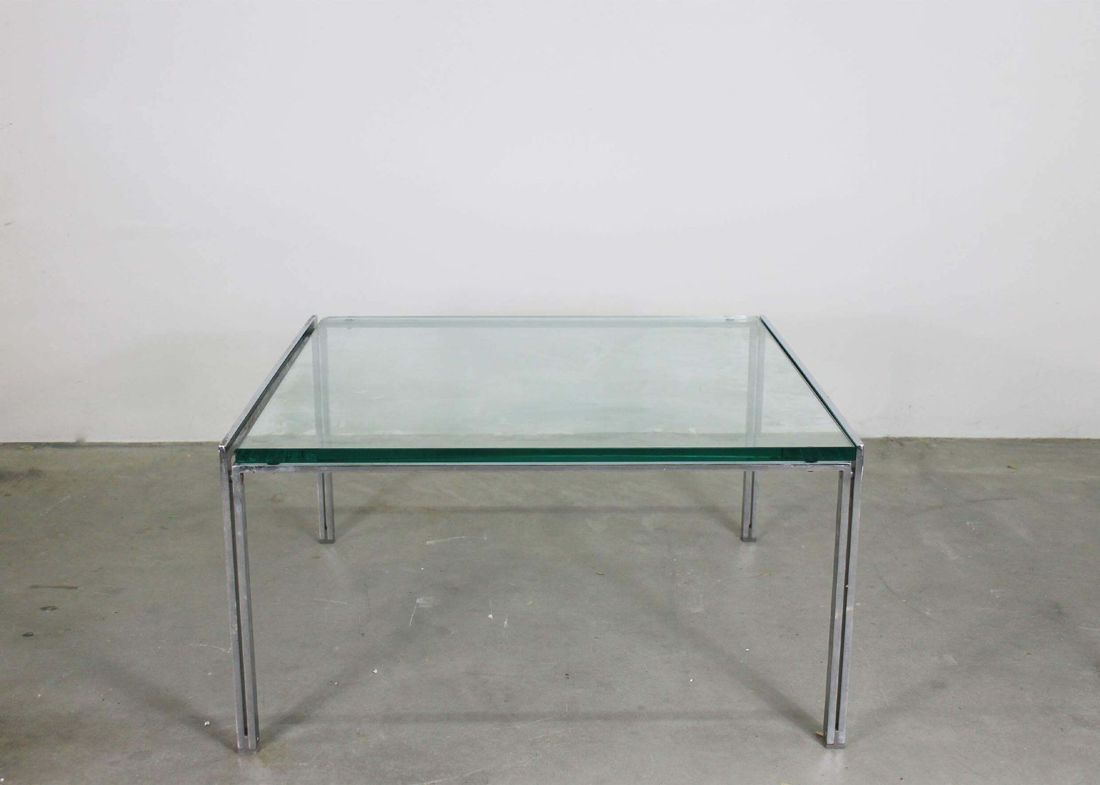 Ross Littell Luar Low Table In Steel And Glass By Ifc 1970s photo furniture