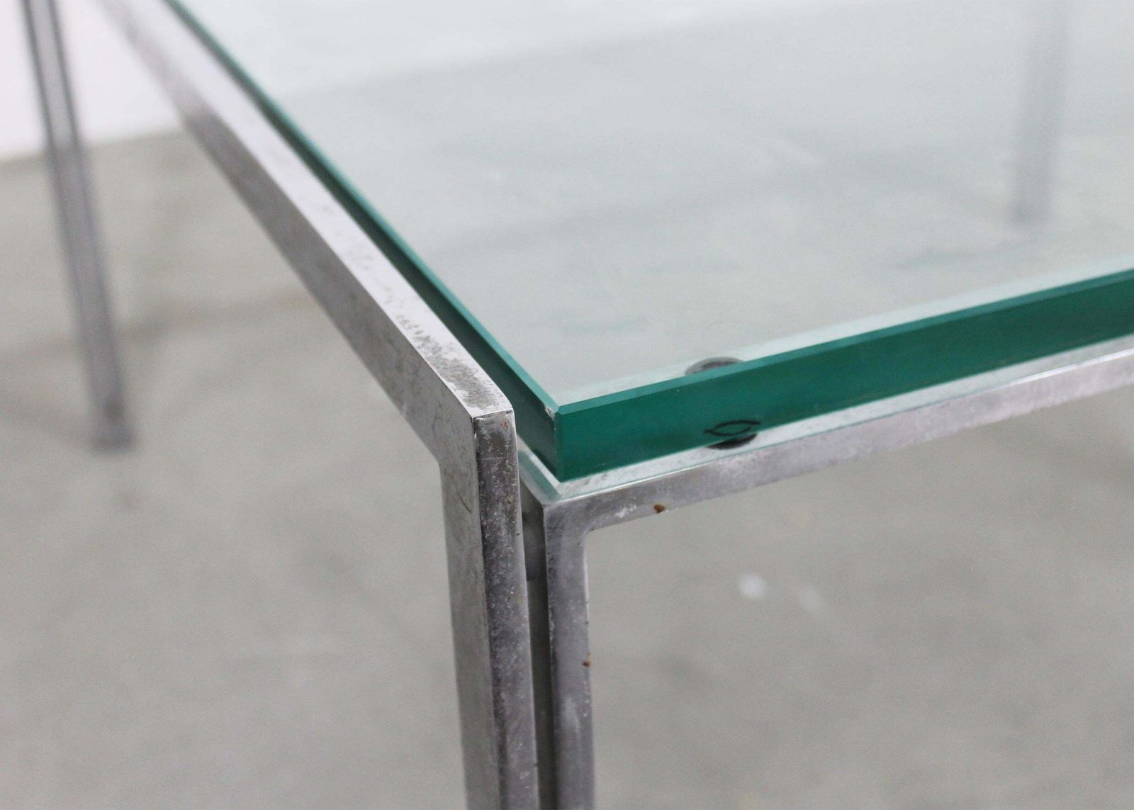 Ross Littell Luar Low Table In Steel And Glass By Ifc 1970s photo for sale