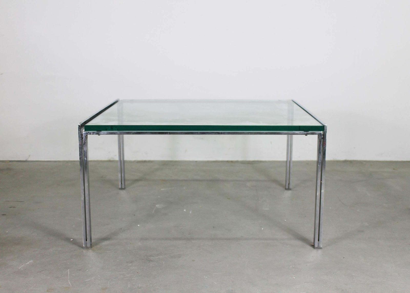 Ross Littell Luar Low Table In Steel And Glass By Ifc 1970s photo vinterior