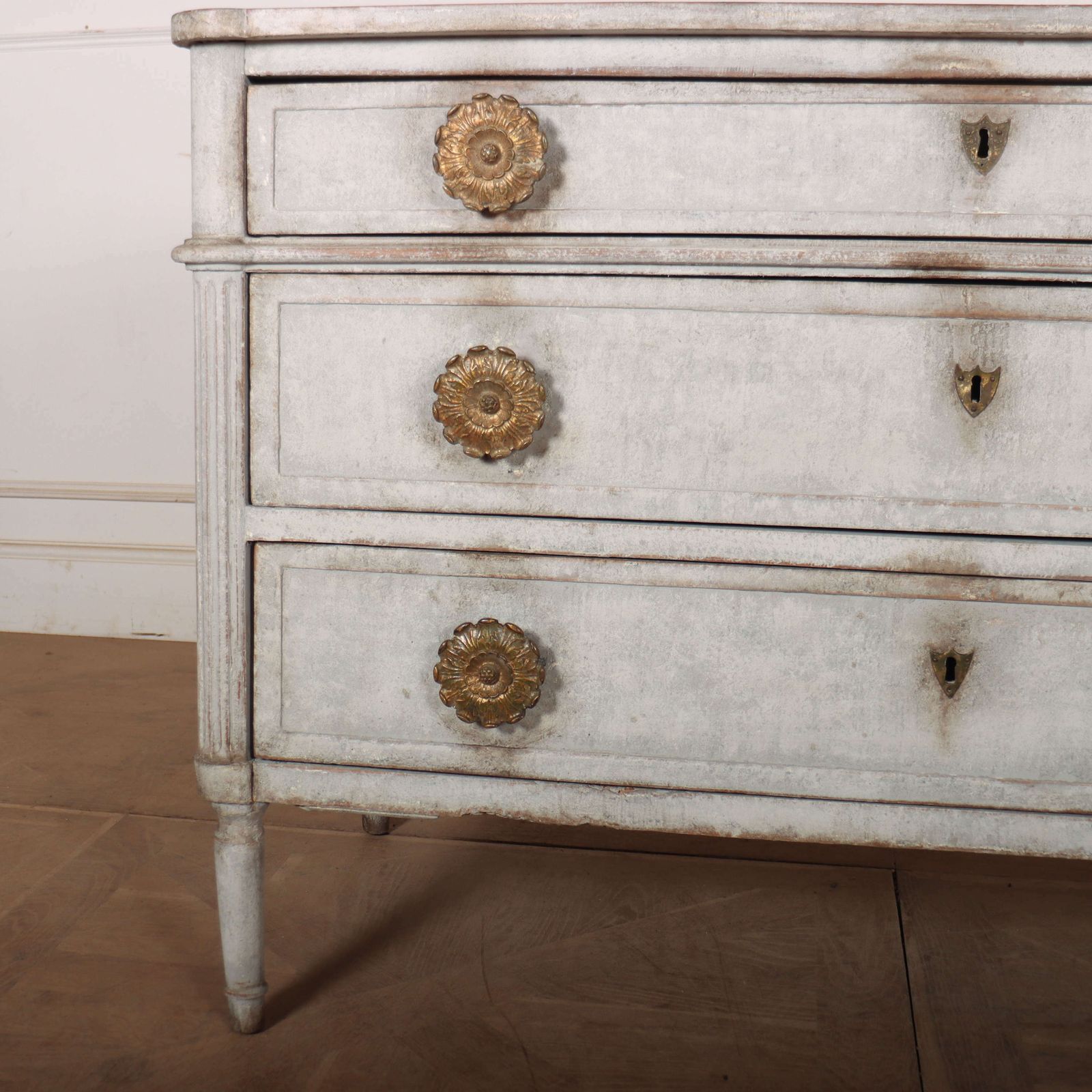 French Painted Oak Commode, 1800s photo for sale