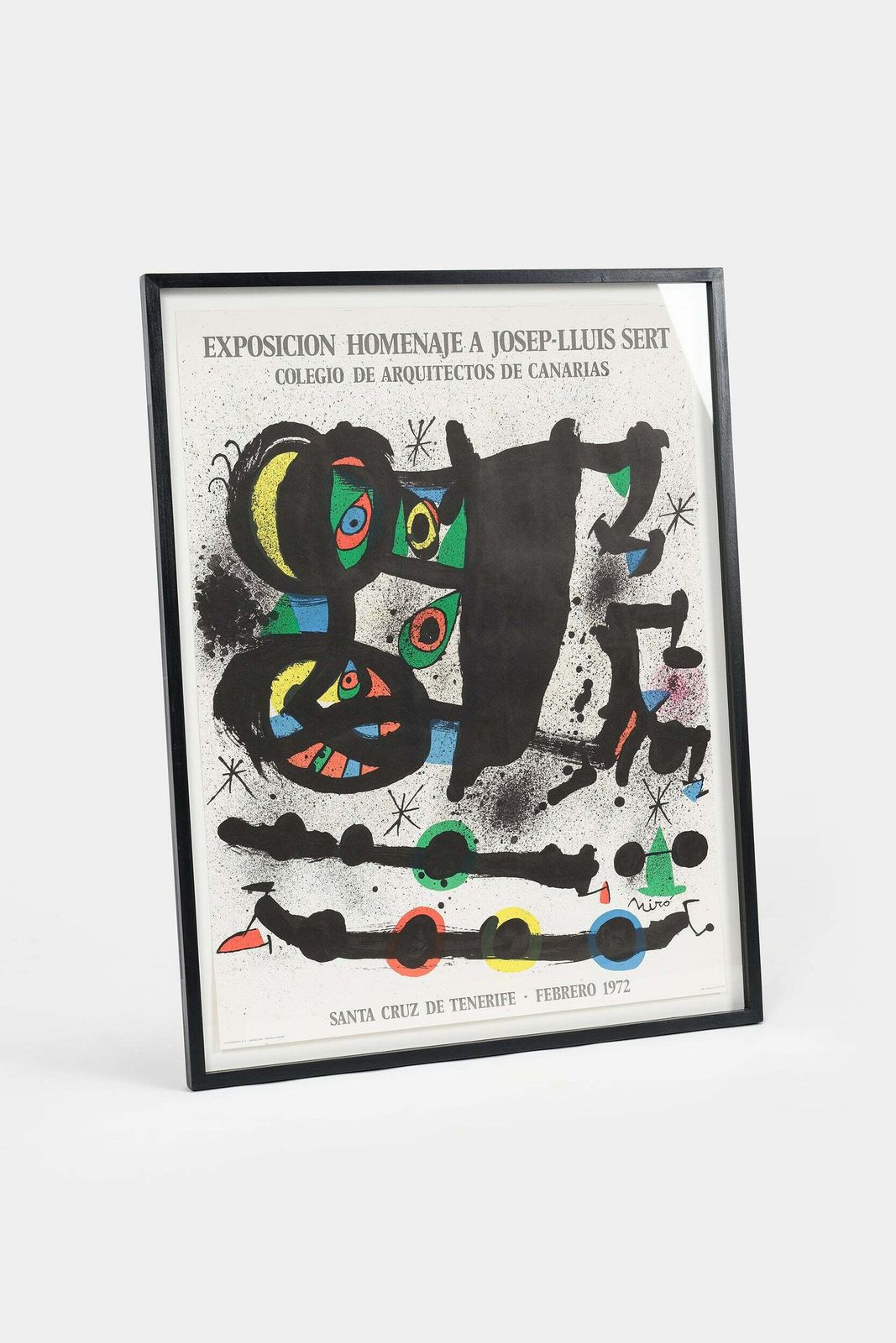Joan Miro, Exhibition Poster, Framed, Spain, 1972 photo for sale