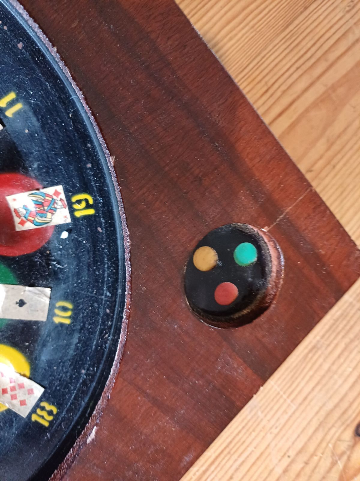 Old Bistro Game “Roulette”, 1930s photo furniture