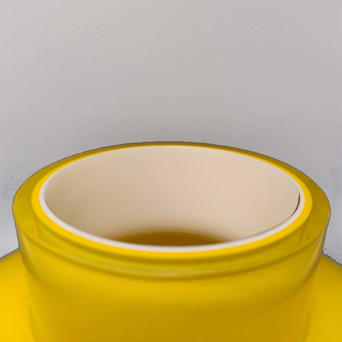 1970s Gorgeous Yellow Vase By Ind. Vetraria Valdarnese. Made In Italy photo vinterior